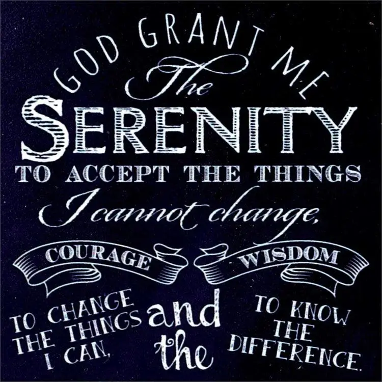 God grant me serenity - Chalk