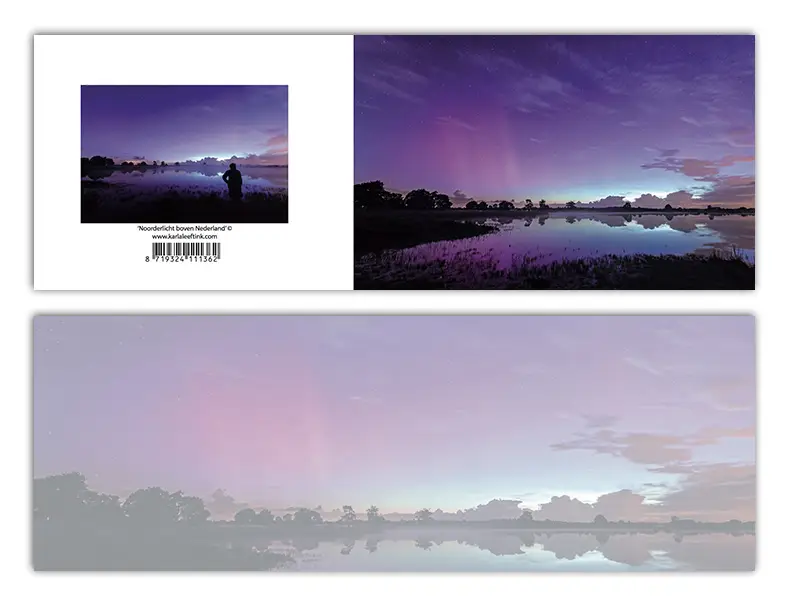 Panoramawenskaart zt noorderlicht NL