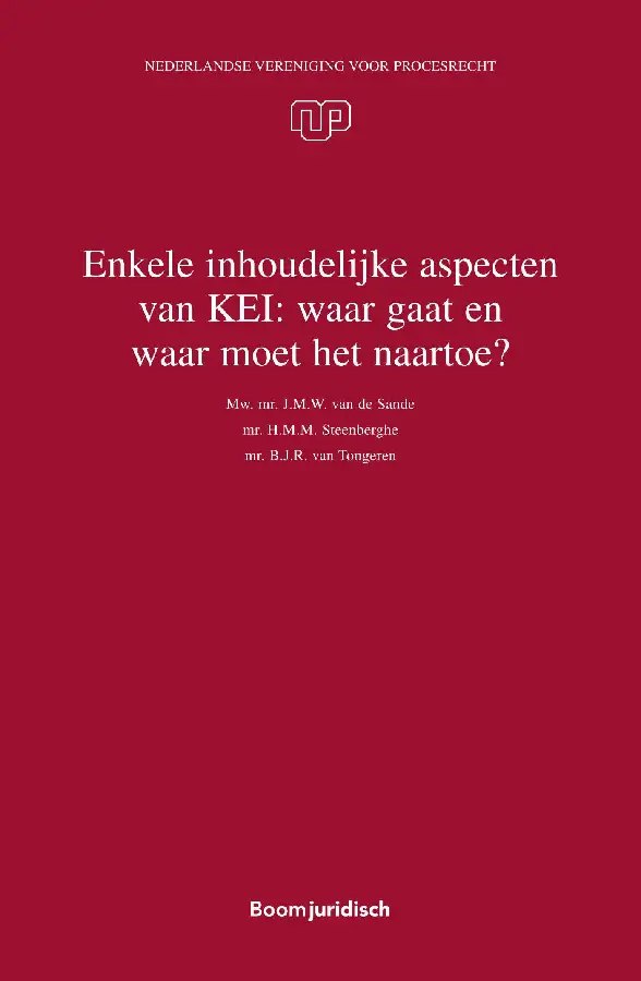 Enkele inhoudelijke aspecten van KEI: waar gaat en waar moet het naartoe?