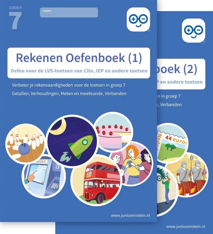 Rekenen Oefenboek delen 1 en 2 geschikt voor de Citotoets