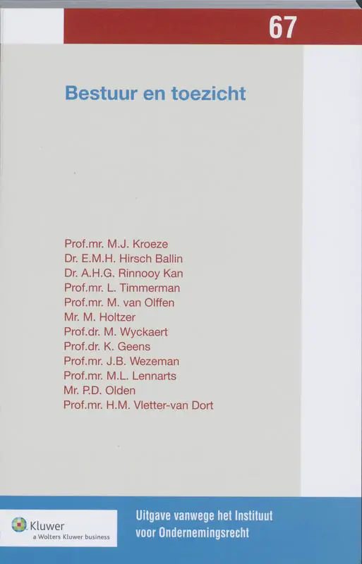 Bestuur en Toezicht / 67