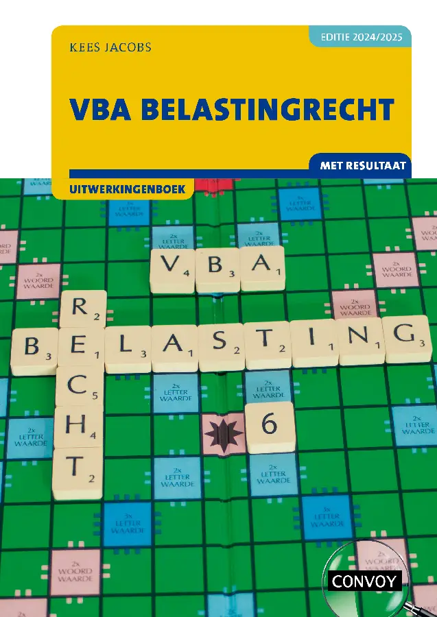 2024/2025 / VBA Belastingrecht met resultaat / Uitwerkingenboek