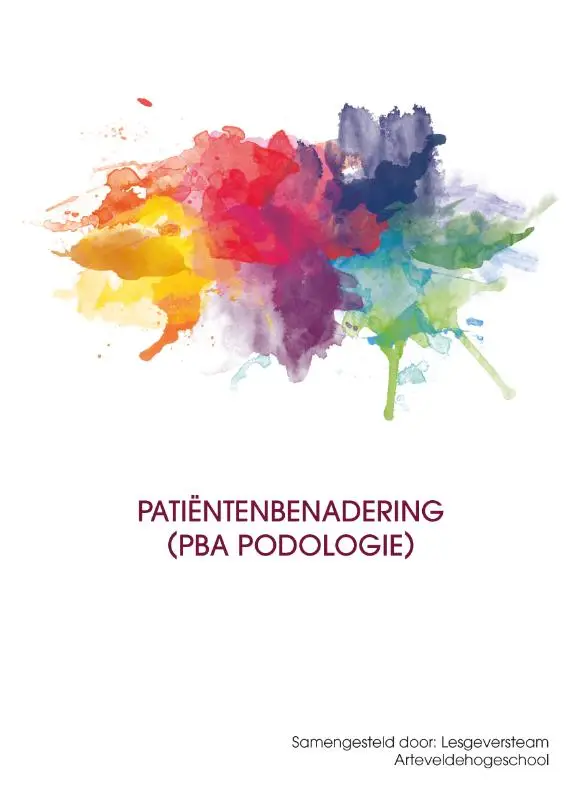 Patiëntenbenadering (PBA Podologie)