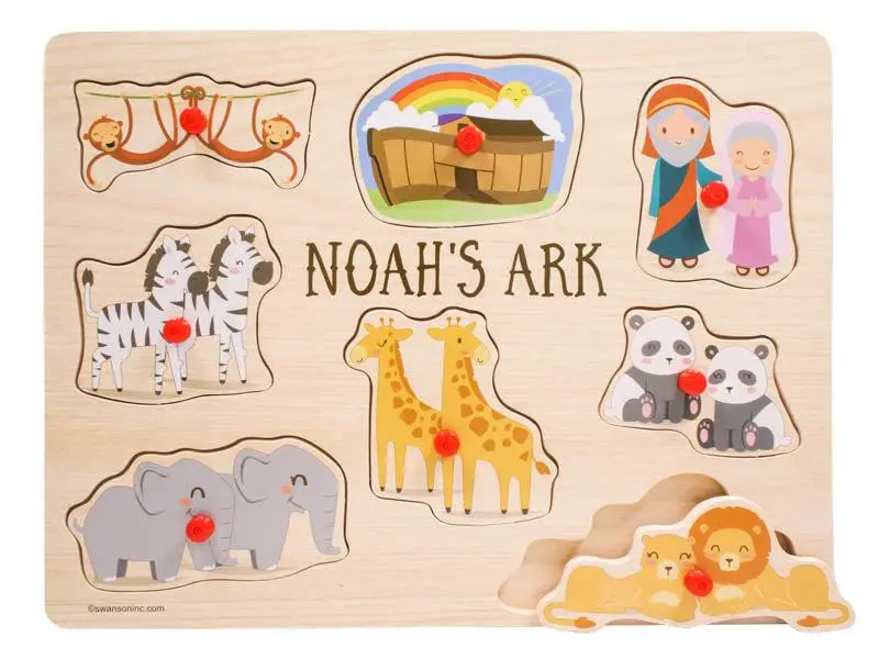 Noah''s Ark Peg puzzle 8 pieces