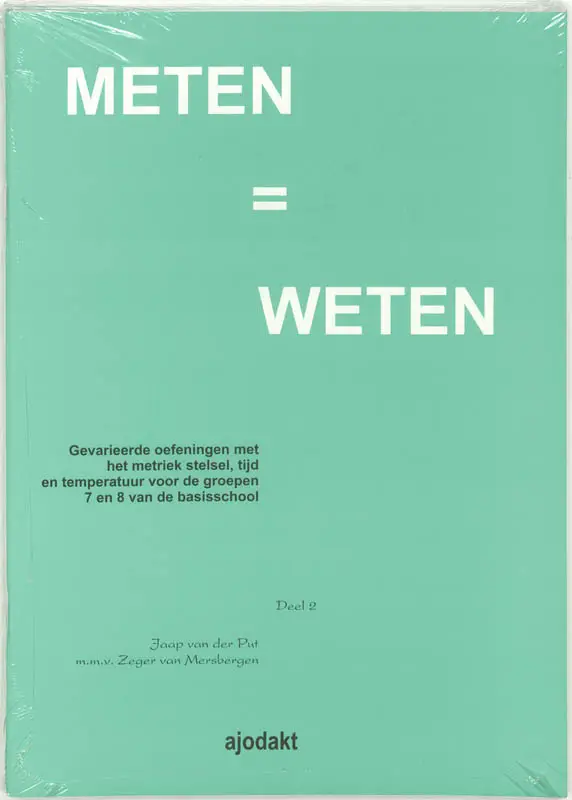 Meten = weten set 5 ex / 2 groep 7 en 8 basisschool