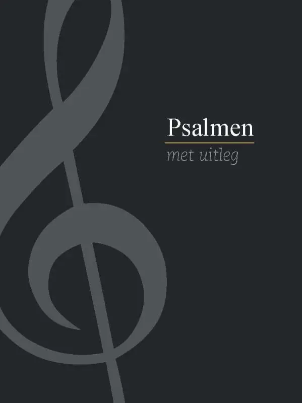 Psalmen met uitleg zwart