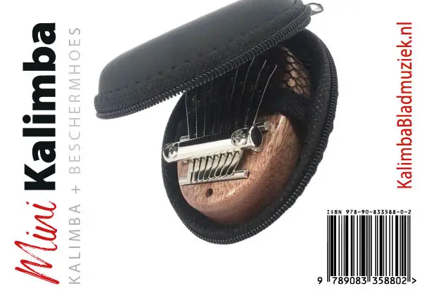 Mini-kalimba met beschermhoes