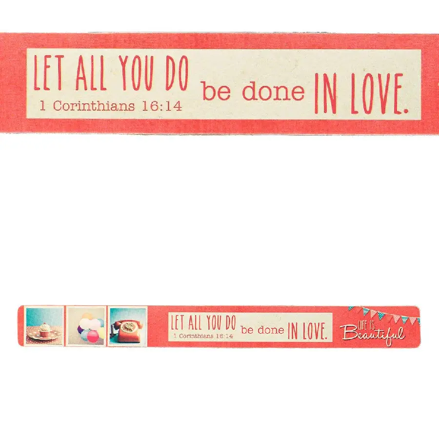 Let all you do be done in love