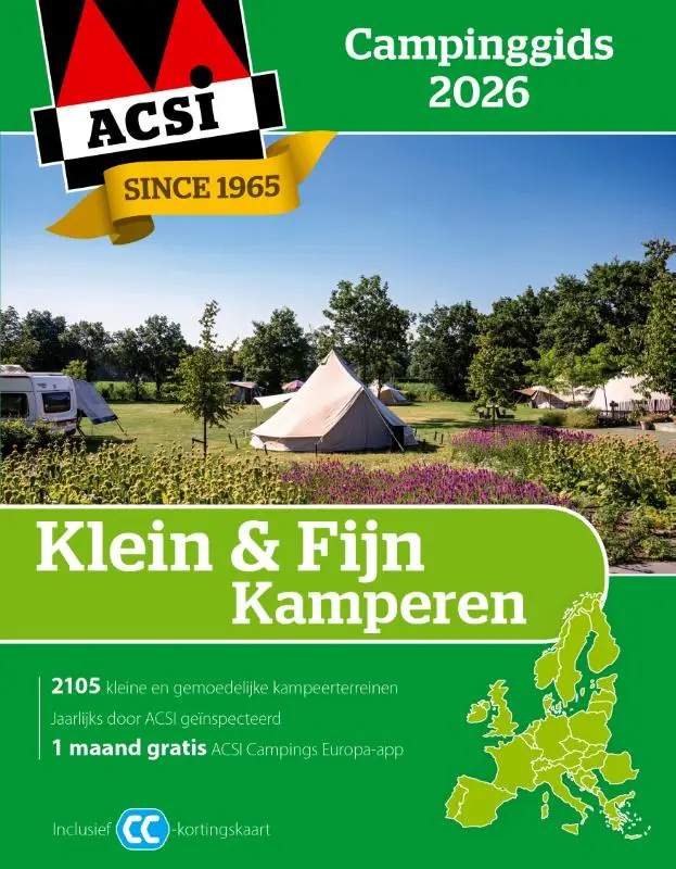 ACSI Klein & Fijn Kamperen campinggids 2026