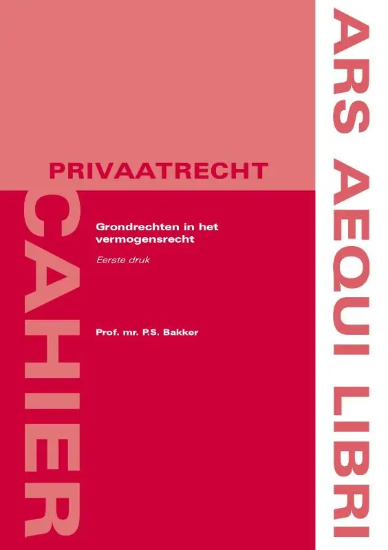 Grondrechten in het vermogensrecht
