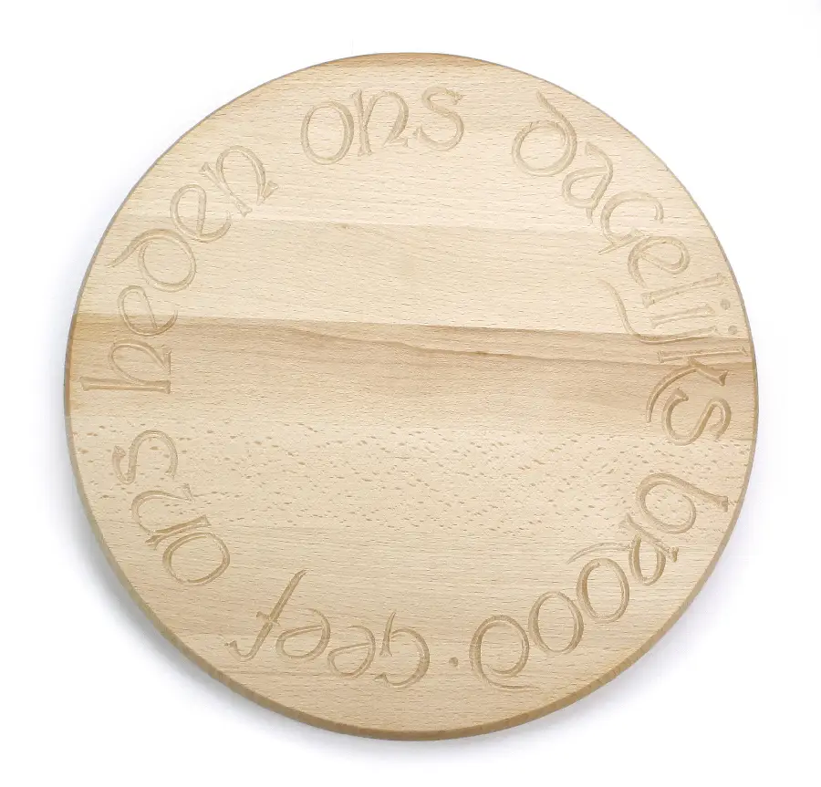 Broodplank rond klein geef ons heden...