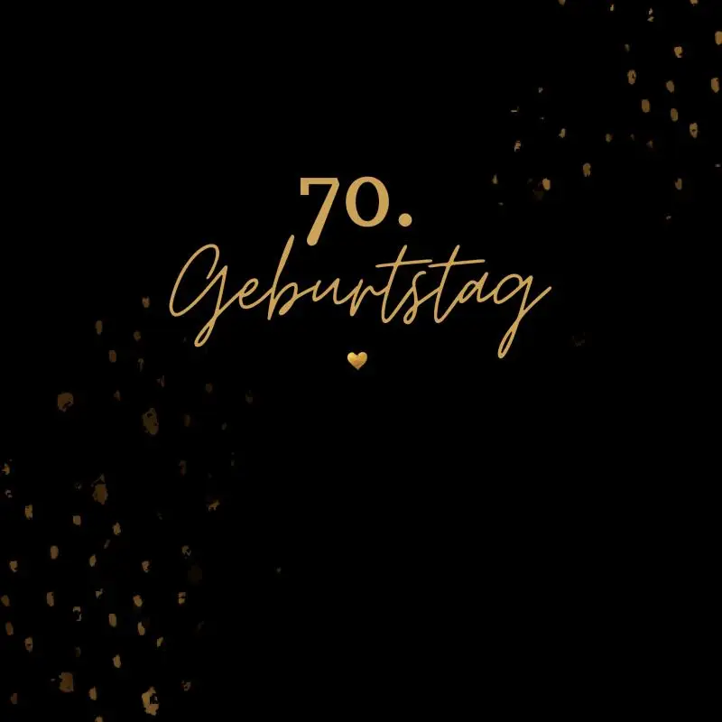 70. Geburtstag- Gästebuch Blanko