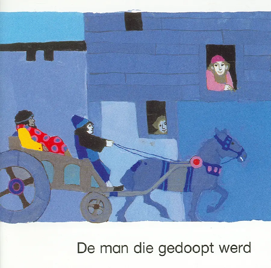 Miniboekje man die gedoopt werd