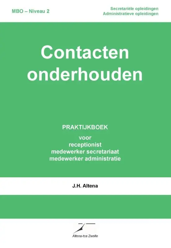 Contacten onderhouden / Niveau 2