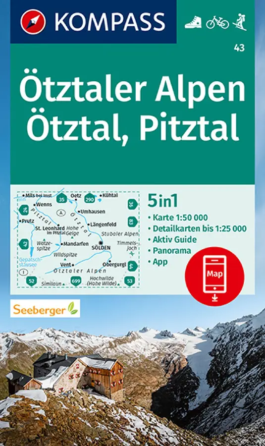 Kompass WK43 Ötztaler Alpen, Ötztal