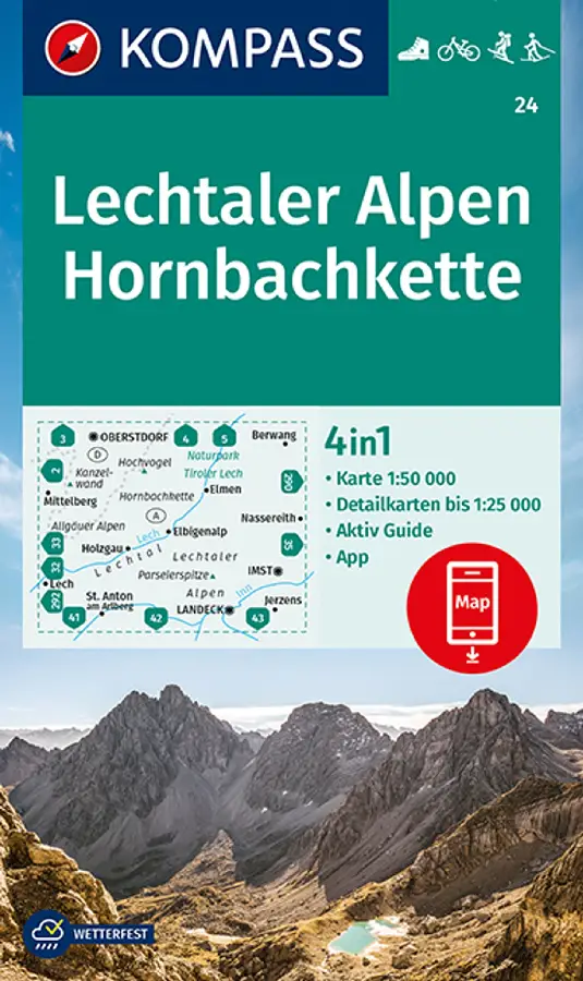 Kompass WK24 Lechtaler Alpen, Hornbachkette