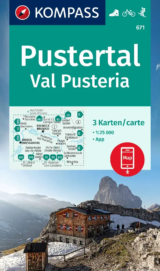 Kompass WK671 Pustertal, Val Pusteria