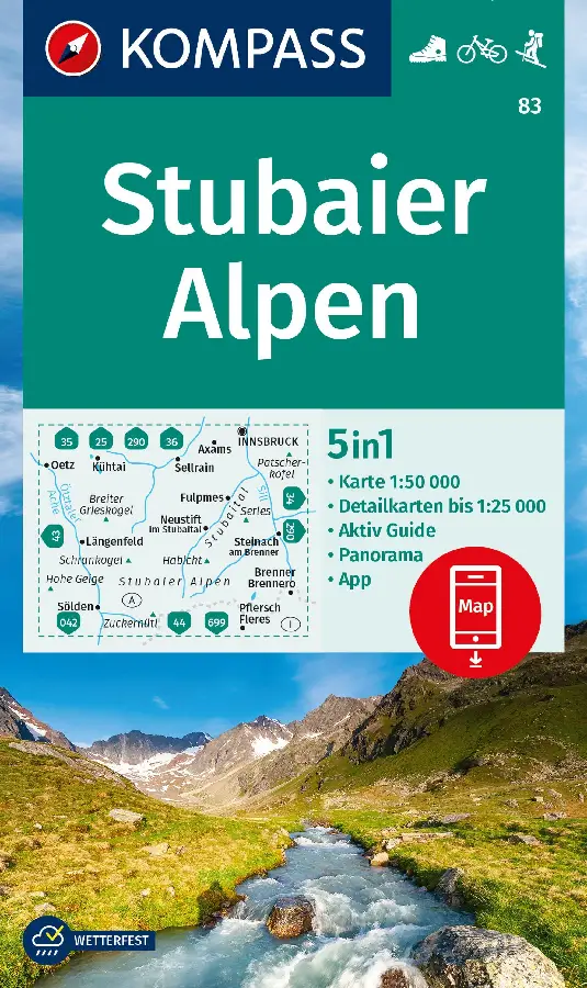 Kompass WK83 Stubaier Alpen