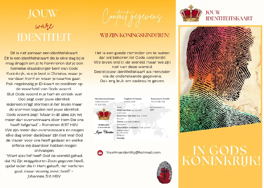 Your true idenity in Christ ID engels