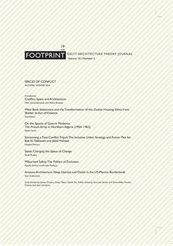 Footprint 19 / Vol. 10 Spaces of conflict