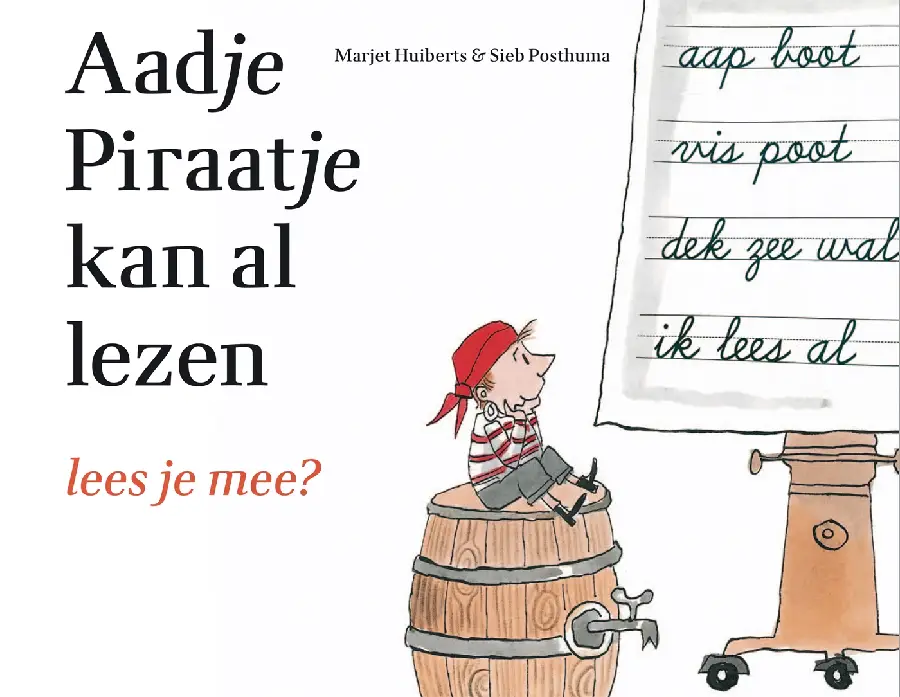 Aadje Piraatje kan al lezen