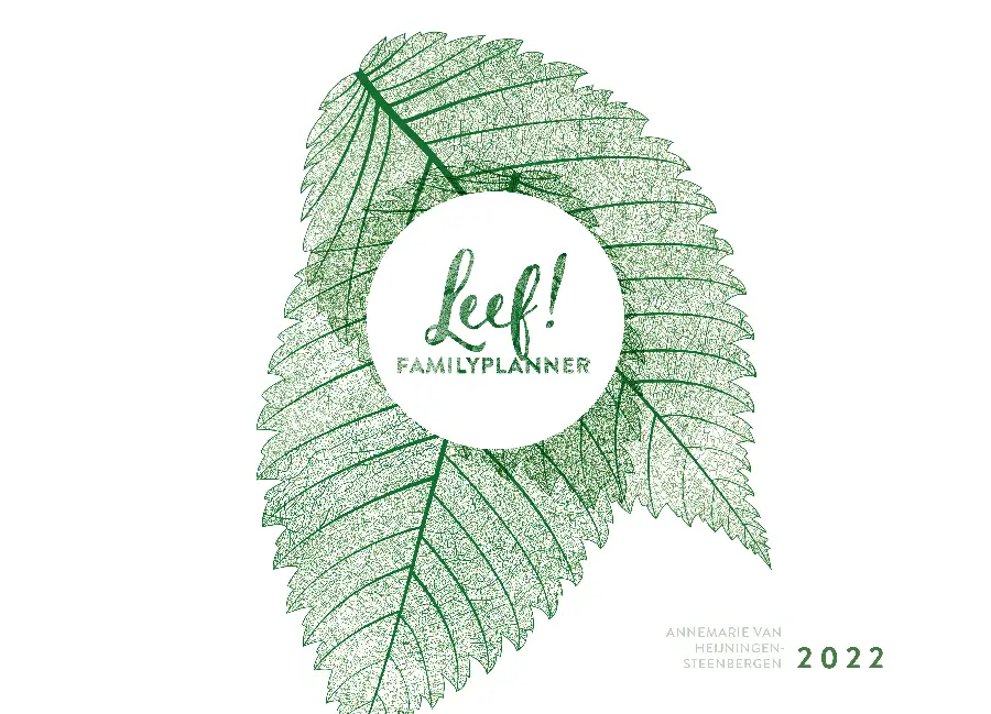 Leef! Familieplanner 2022