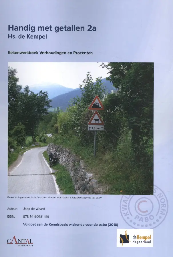 2a Hs. de Kempel Verhoudingen en Procenten / Handig met getallen / Rekenwerkboek