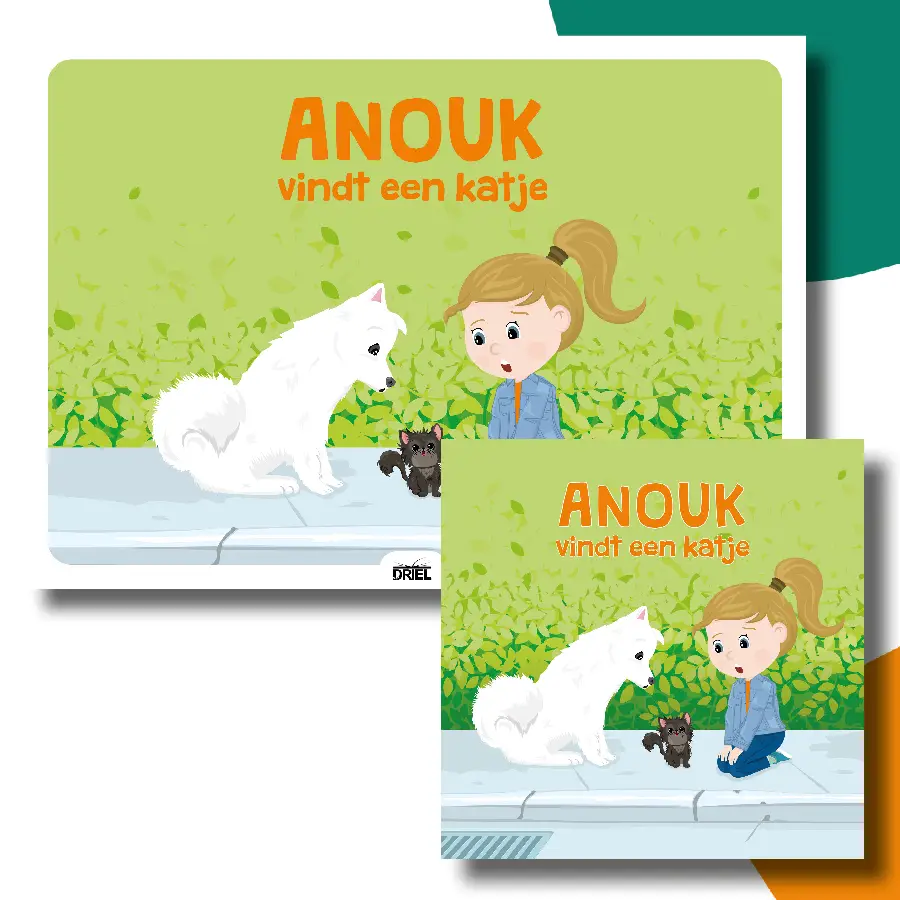Anouk vindt een katje kamishibai vertelplaten + boek