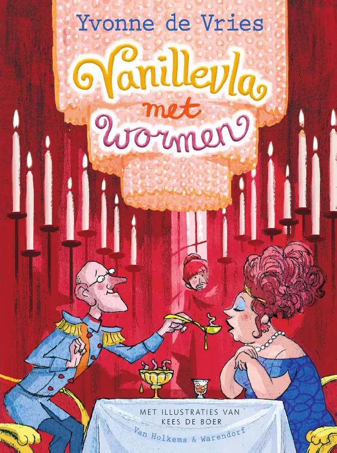 Vanillevla met wormen