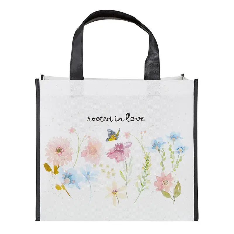 Laminated Tote Bag Rooted in Love 30,5x2