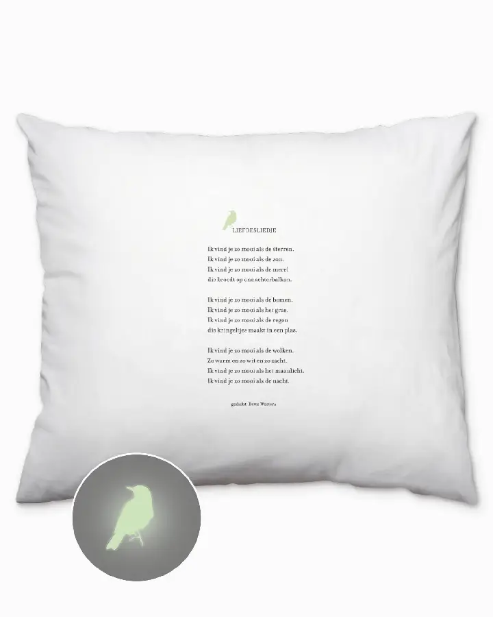 Plint kussensloop 'Liefdesliedje' Bette Westera