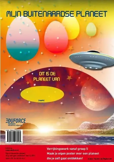 Opdrachtposter Mijn buitenaardse planeet
