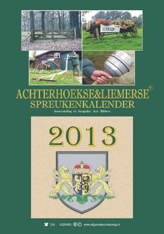Achterhoekse & liemerse spreukenkalender / 2013