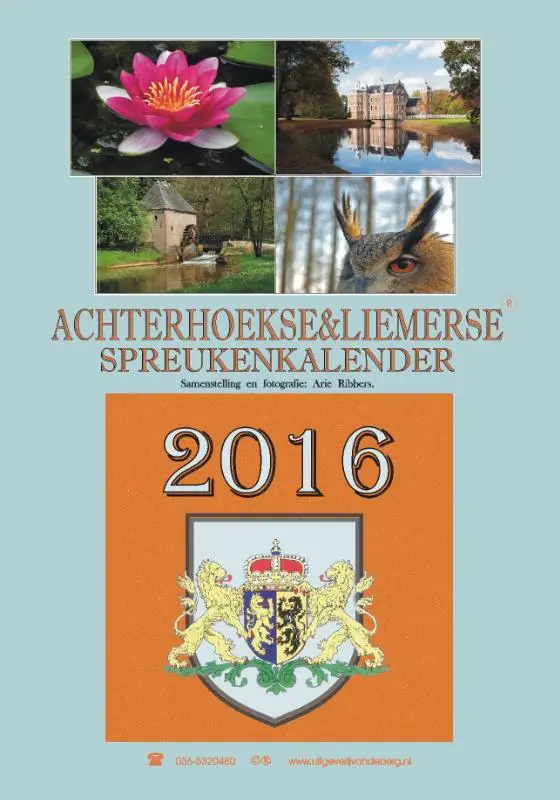Achterhoekse & Liemerse spreukenkalender / 2016