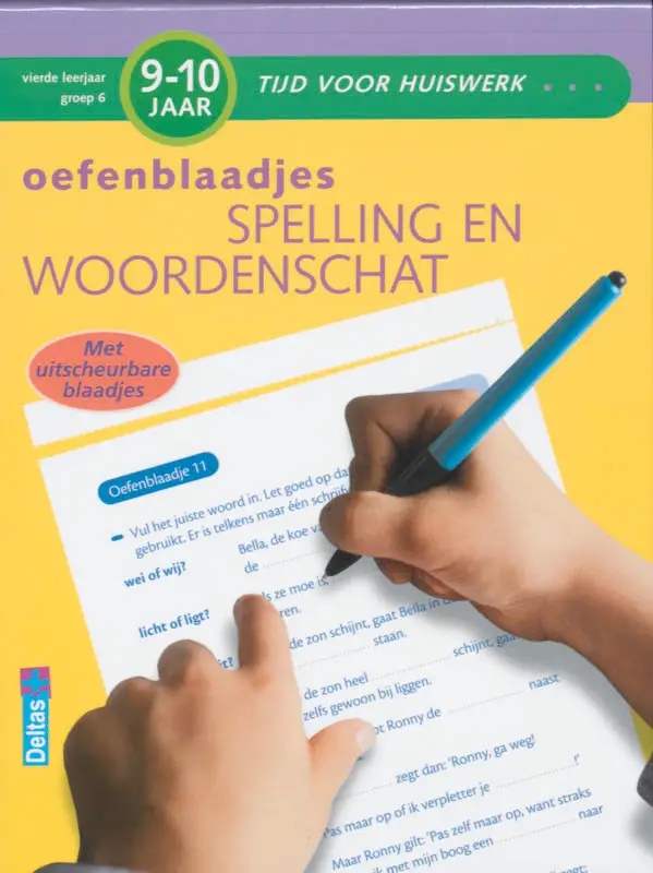 Oefenblaadjes spelling en woordenschat / 9-10 jaar