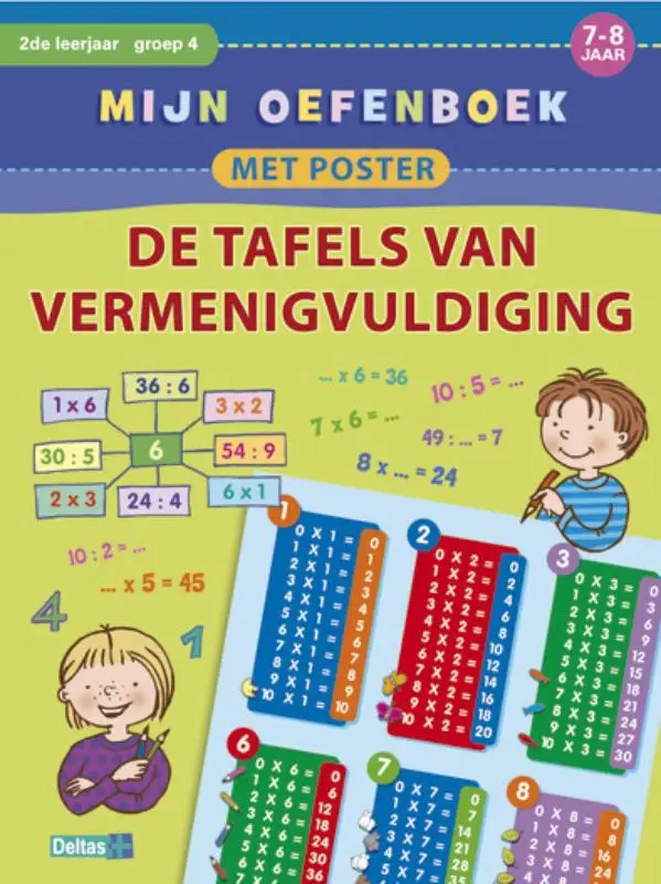 Mijn oefenboek / De tafels van vermenigvuldiging