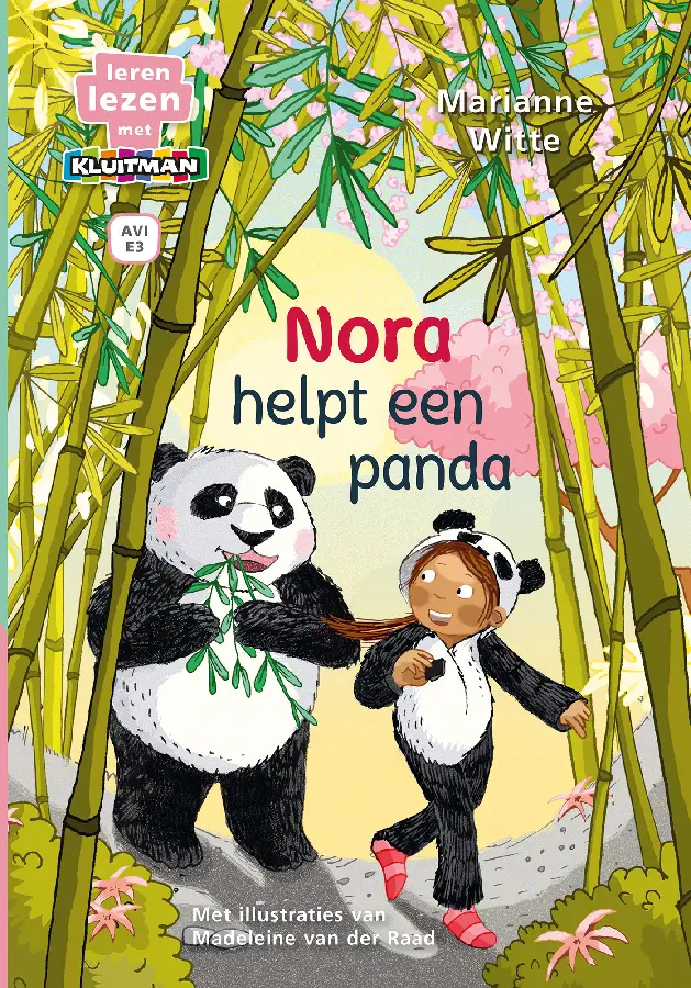 Nora helpt een panda