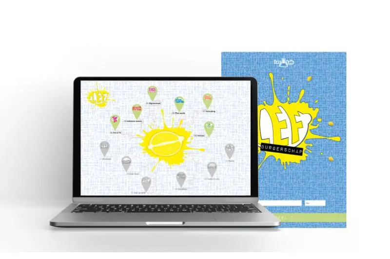 LEF Burgerschap UITGEBREID, LL jaarlicentie, 12 thema's + boek deel 2