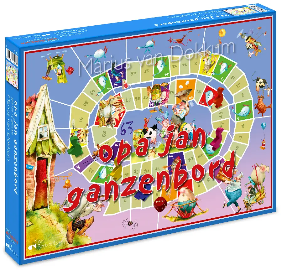 Marius van Dokkum - Opa Jan - Ganzenbordspel