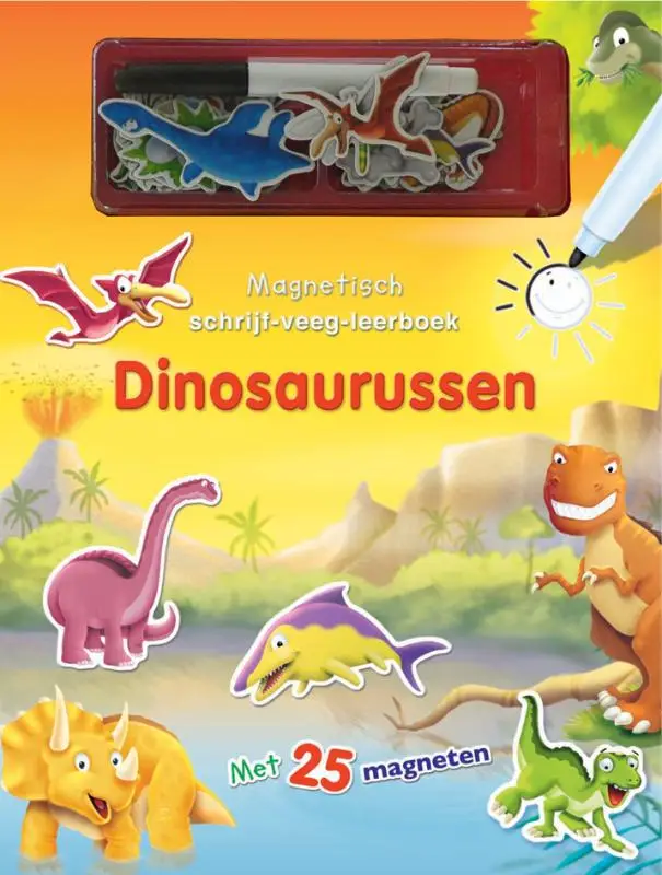 Dinosaurussen magnetisch schrijf-veeg-