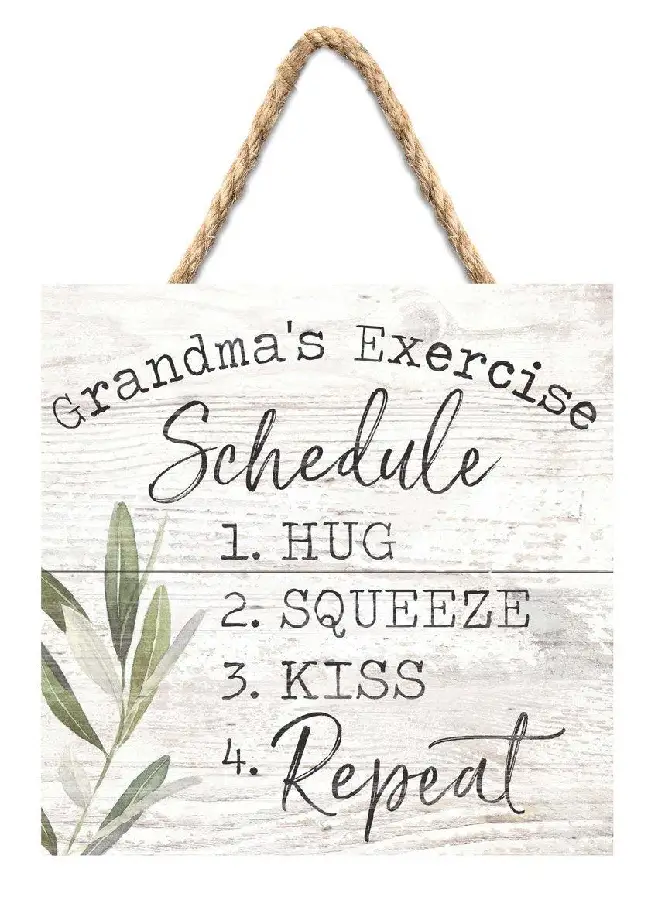Grandma''s Exercise Schedule